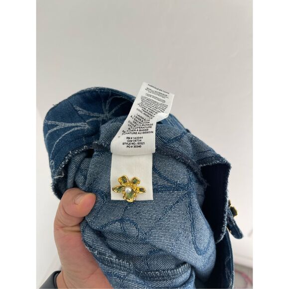 AVEC LES FILLES Embroidered Midi Skirt Size X-Large NWOT - Picture 8 of 8